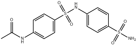 Acetamide, N-[4-[[[4-(aminosulfonyl)phenyl]amino]sulfonyl]phenyl]- 구조식 이미지