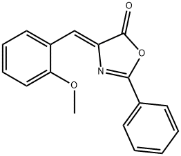 (4Z)-4-(2-methoxybenzylidene)-2-phenyl-1,3-oxazol-5(4H)-one Structure