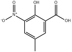 2-Hydroxy-5-methyl-3-nitro-benzoic acid Structure