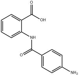 Benzoic acid, 2-[(4-aminobenzoyl)amino]- Structure