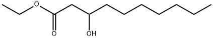 Decanoic acid, 3-hydroxy-, ethyl ester 구조식 이미지