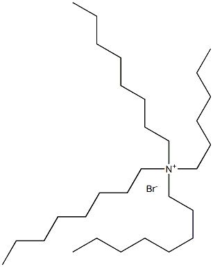 1-Octanaminium, N-hexyl-N,N-dioctyl-, bromide Structure