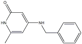 2(1H)-Pyridinone,6-methyl-4-[(phenylmethyl)amino]- Structure