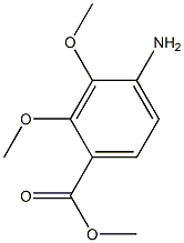 Benzoic acid, 4-amino-2,3-dimethoxy-, methyl ester 구조식 이미지