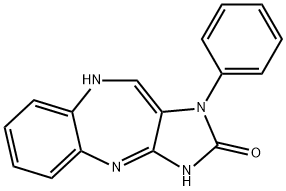 3-phenyl-5,10-dihydroimidazo[4,5-b][1,5]benzodiazepin-2-one Structure