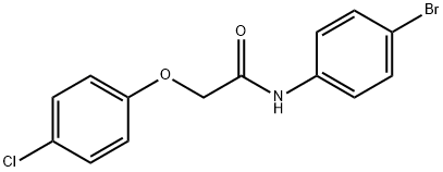 Acetamide,N-(4-bromophenyl)-2-(4-chlorophenoxy)- Structure