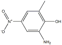 Phenol, 2-amino-6-methyl-4-nitro- 구조식 이미지