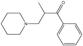 2-methyl-1-phenyl-3-(1-piperidyl)propan-1-one 구조식 이미지