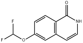 6-(difluoromethoxy)isoquinolin-1(2H)-one 구조식 이미지