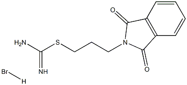 {[3-(1,3-dioxo-2,3-dihydro-1H-isoindol-2-yl)propyl]sulfanyl}methanimidamide hydrobromide Structure