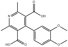 4-(3,4-Dimethoxy-phenyl)-2,6-dimethyl-pyridine-3,5-dicarboxylic acid Structure