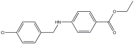 Benzoic acid, 4-[[(4-chlorophenyl)methyl]amino]-, ethyl ester Structure