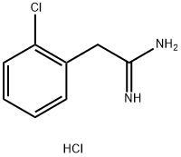 2-(2-chlorophenyl)ethanimidamide hydrochloride 구조식 이미지