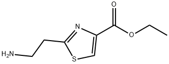 4-Thiazolecarboxylic acid, 2-(2-aminoethyl)-, ethyl ester Structure