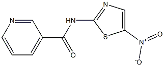 3-Pyridinecarboxamide,N-(5-nitro-2-thiazolyl)- 구조식 이미지