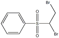 Benzene, [(1,2-dibromoethyl)sulfonyl]- Structure