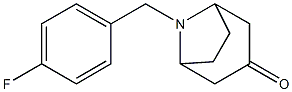 8-Azabicyclo[3.2.1]octan-3-one, 8-[(4-fluorophenyl)methyl]- Structure