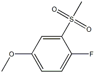 Benzene, 1-fluoro-4-methoxy-2-(methylsulfonyl)- Structure