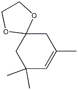 1,4-Dioxaspiro[4.5]dec-7-ene, 7,9,9-trimethyl- 구조식 이미지