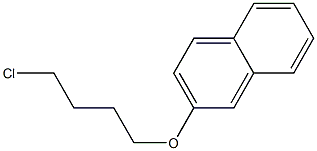 Naphthalene, 2-(4-chlorobutoxy)- Structure