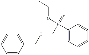 Phosphinic acid, phenyl[(phenylmethoxy)methyl]-, ethyl ester Structure