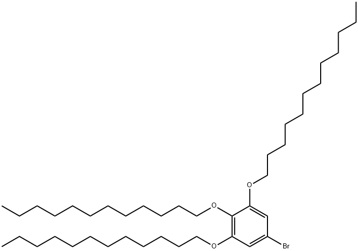 Benzene, 5-bromo-1,2,3-tris(dodecyloxy)- Structure
