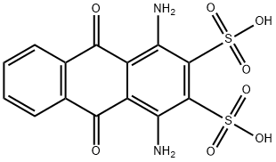 2,3-Anthracenedisulfonic acid, 1,4-diamino-9,10-dihydro-9,10-dioxo- Structure