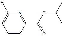 2-Pyridinecarboxylic acid, 6-fluoro-, 1-methylethyl ester Structure