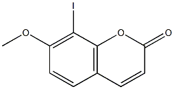 8-iodo-7-methoxy-chromen-2-one Structure