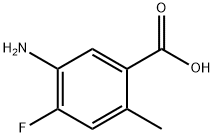 5-Amino-4-fluoro-2-methyl-benzoic acid Structure