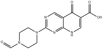 2-(4-formylpiperazin-1-yl)-5-oxo-5,8-dihydropyrido[2,3-d]pyrimidine-6-carboxylic acid Structure