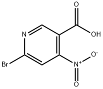 6-Bromo-4-Nitronicotinic Acid 구조식 이미지