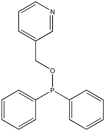 Phosphinous acid, diphenyl-, 3-pyridinylmethyl ester Structure