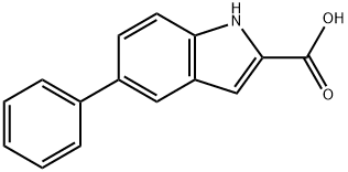 5-phenyl-1H-indole-2-carboxylic acid 구조식 이미지