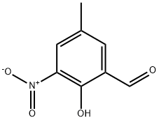 Benzaldehyde, 2-hydroxy-5-methyl-3-nitro- 구조식 이미지