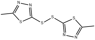 1,3,4-Thiadiazole, 2,2'-dithiobis[5-methyl- Structure