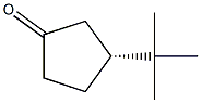 Cyclopentanone, 3-(1,1-dimethylethyl)-, (R)- Structure