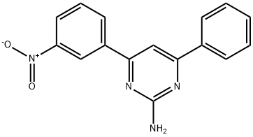4-(3-nitrophenyl)-6-phenylpyrimidin-2-amine 구조식 이미지