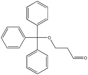 Propanal, 3-(triphenylmethoxy)- Structure