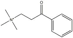 Benzenepropanaminium, N,N,N-trimethyl-gamma-oxo- Structure