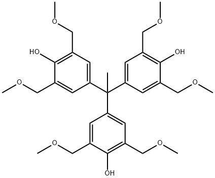Phenol, 4,4',4''-ethylidynetris[2,6-bis(methoxymethyl)- 구조식 이미지