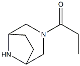 3,8-Diazabicyclo[3.2.1]octane, 3-(1-oxopropyl)- Structure