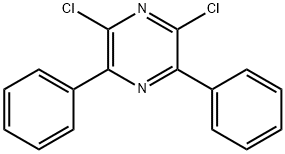 Pyrazine, 2,6-dichloro-3,5-diphenyl- Structure