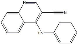 3-Quinolinecarbonitrile, 4-(phenylamino)- Structure