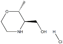 ((2R,3R)-2-Methylmorpholin-3-yl)methanol hydrochloride 구조식 이미지