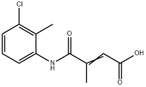 (2Z)-4-((3-chloro-2-methylphenyl)amino)-3-methyl-4-oxobut-2-enoic acid 구조식 이미지