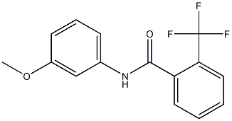 Benzamide, N-(3-methoxyphenyl)-2-(trifluoromethyl)- Structure