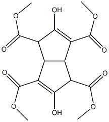 1,3,4,6-Pentalenetetracarboxylicacid, 1,3a,4,6a-tetrahydro-2,5-dihydroxy-, 1,3,4,6-tetramethyl ester Structure