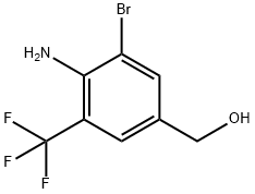 (4-Amino-3-bromo-5-trifluoromethyl-phenyl)-methanol Structure