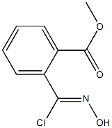 Benzoic acid, 2-[chloro(hydroxyimino)methyl]-, methyl ester Structure